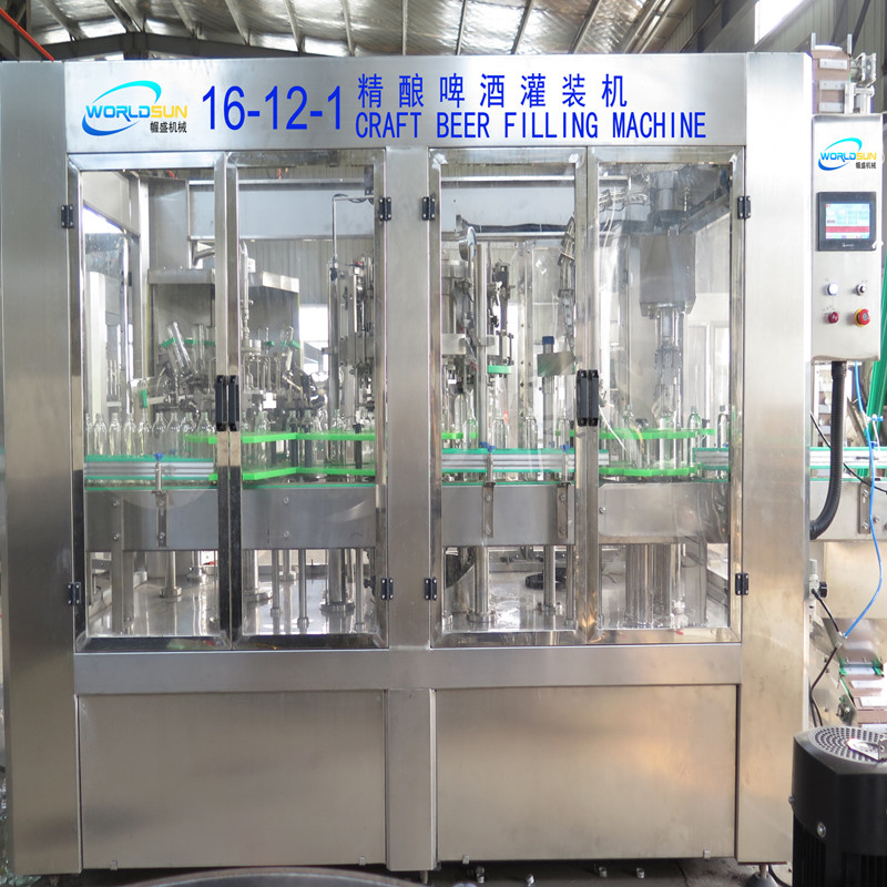 CE Certification 3-In-1 full automatic 355ml Ginger Beer Filling Machine