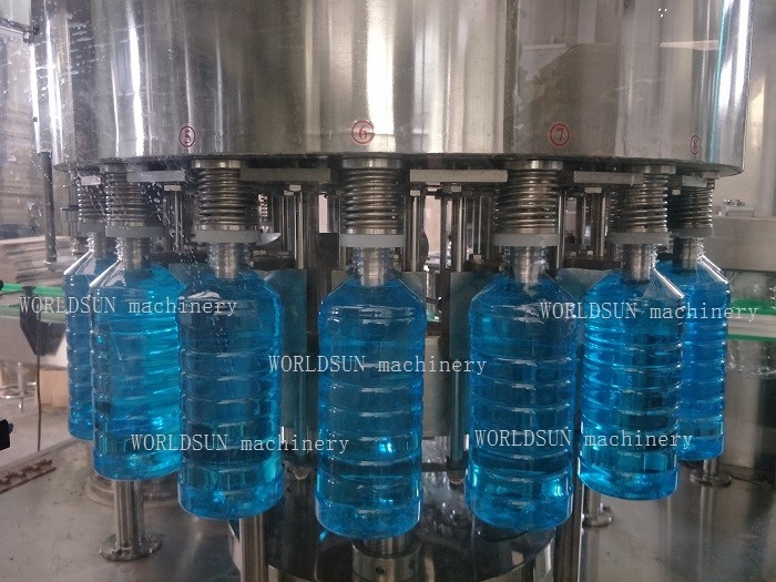 5kw 12000-15000BPH Windshield Washer Fluid bottle Filling Machine capping machine