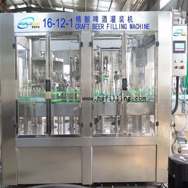 CE Automatic Glass Bottle Crown Cap Machine Stainless steel 304