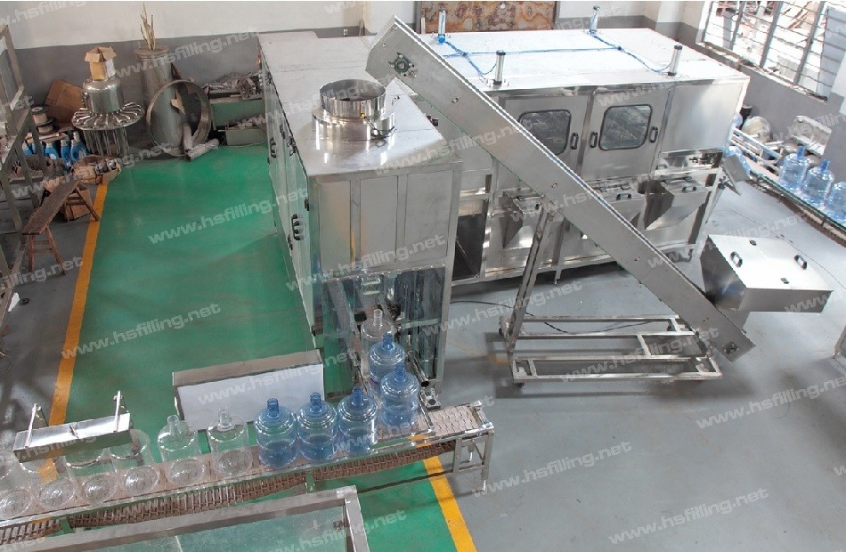 Automatic Five Gallon Filling Capping Labeling Machine 600pcs/H