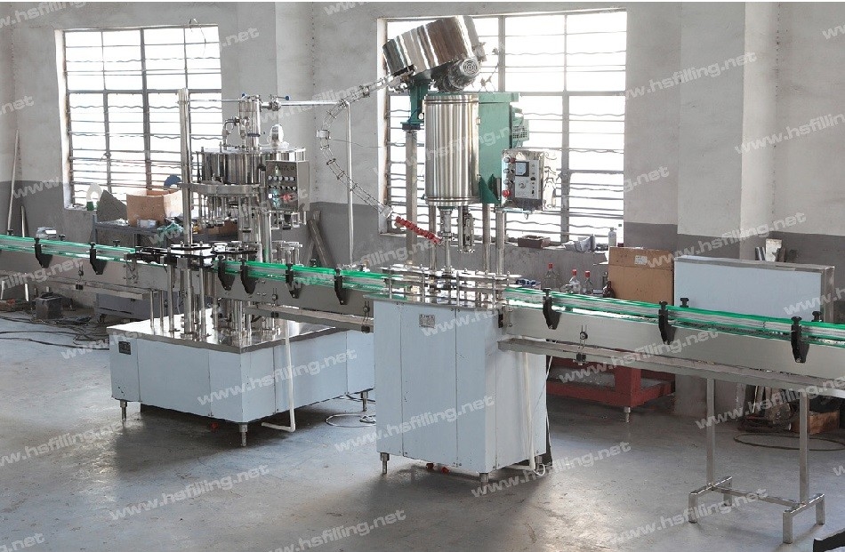 Food Grade Alcohol Bottling Machine 3kw Rinsing Capping
