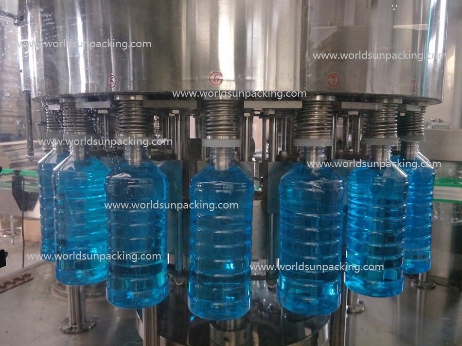 SS316 Chemical Liquid Bottle Filling Capping Machine PLC control