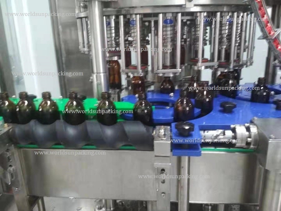 SS304 Syrup Filling Machine 380V Bottle Filling Capping Machine