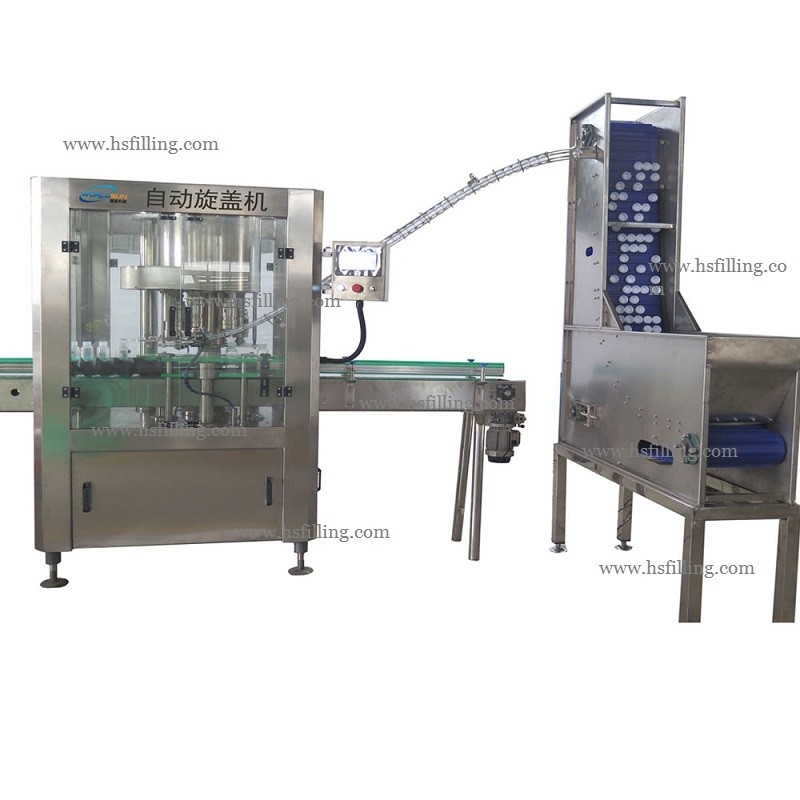 Automatic Rotary Glass Jar Cap Crimping Machine 6000BPH