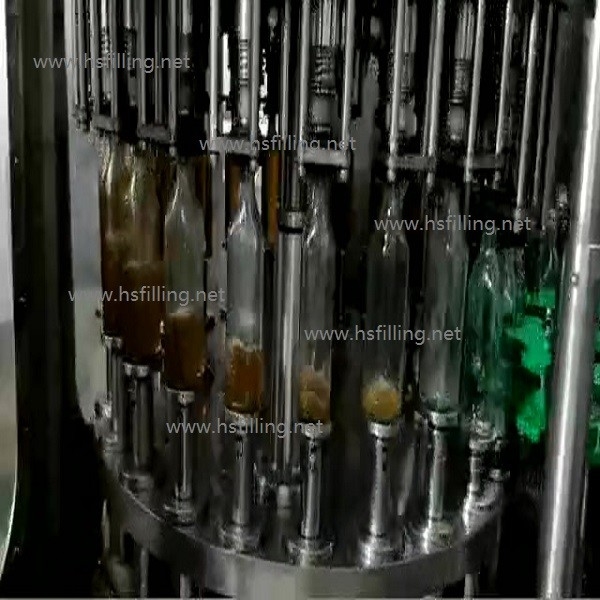 Automatic Glass Bottle Alcoholic Drink Hot Filling Machine ROPP Cap Capping Machine Stainless Steel CE