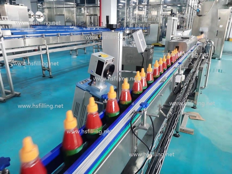 Automatic Chili Sauce bottle Filling capping Machine very good quality
