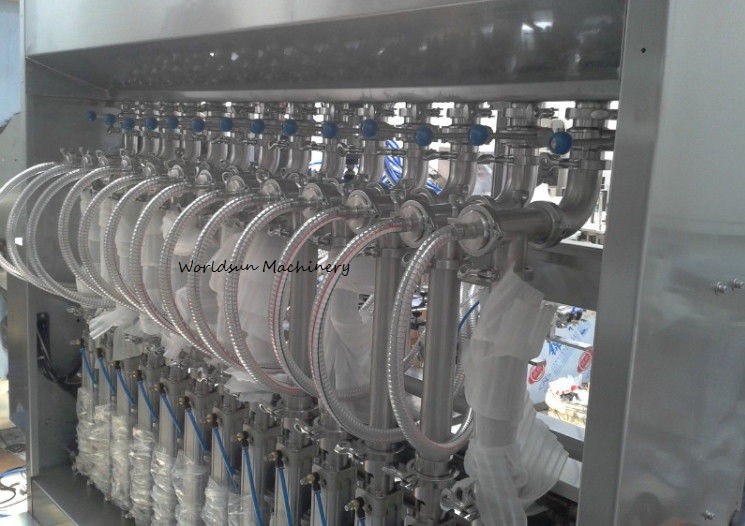 Semi Automatic 16 Heads 1000BPH Liquid Detergent Filling Machine