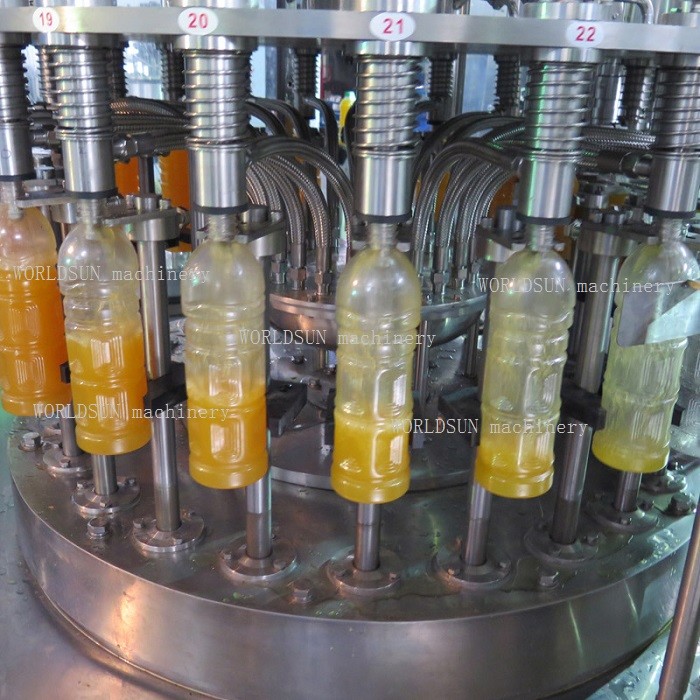 4-In-1 12000BPH new designed Minute Maid Fruit Juice pulp juice Bottling Machine