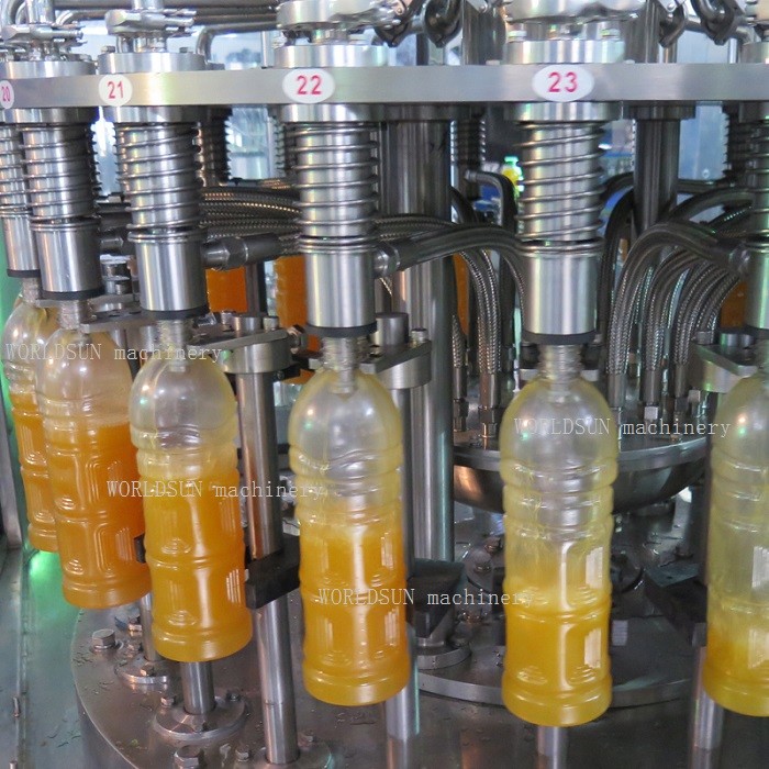 3000BPH Stainless Steel 316 automatic four in one Juice with pulp juice Filling Machine granular juice filling machine