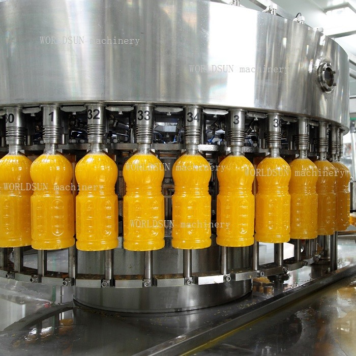 3000BPH Stainless Steel 316 automatic four in one Juice with pulp juice Filling Machine granular juice filling machine