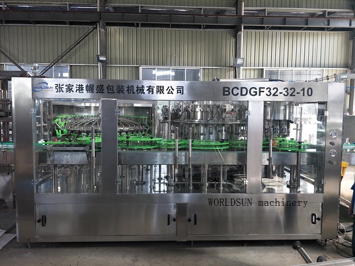 4.2kw 7000BPH automatic bottle ginger ale carbonated Soft Drink Filling Machine stainless steel