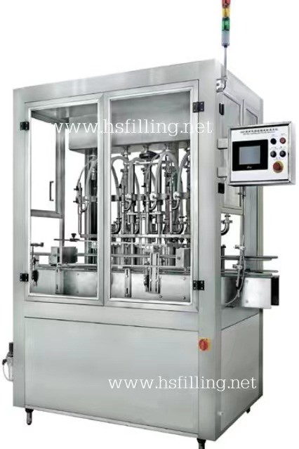 PLC Control 1000bph Glass Jar Sauce Filling Machine 3.58kw