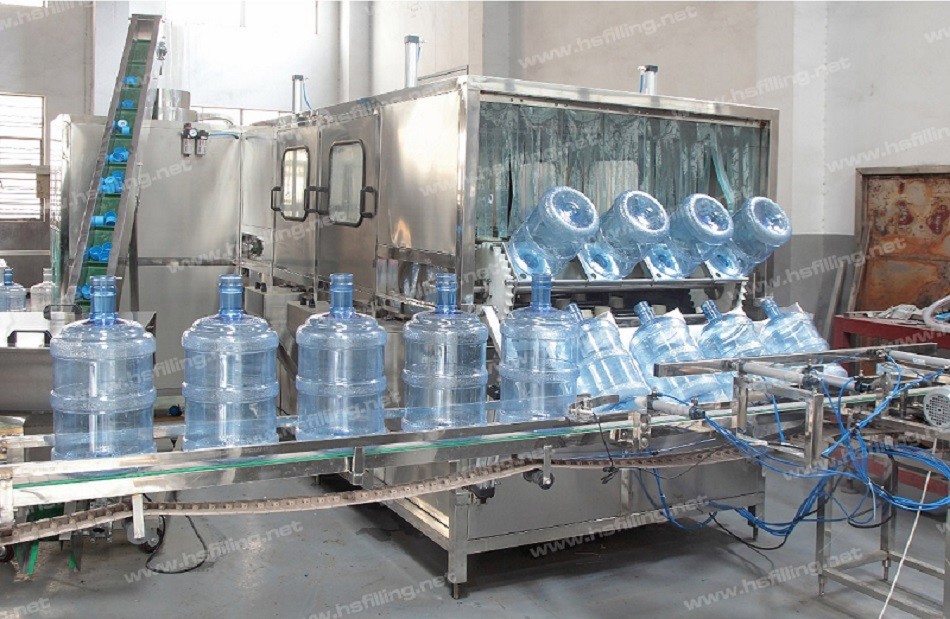 6000BPH Plastic Bottle Washing Filling Capping Machine Five Gallon