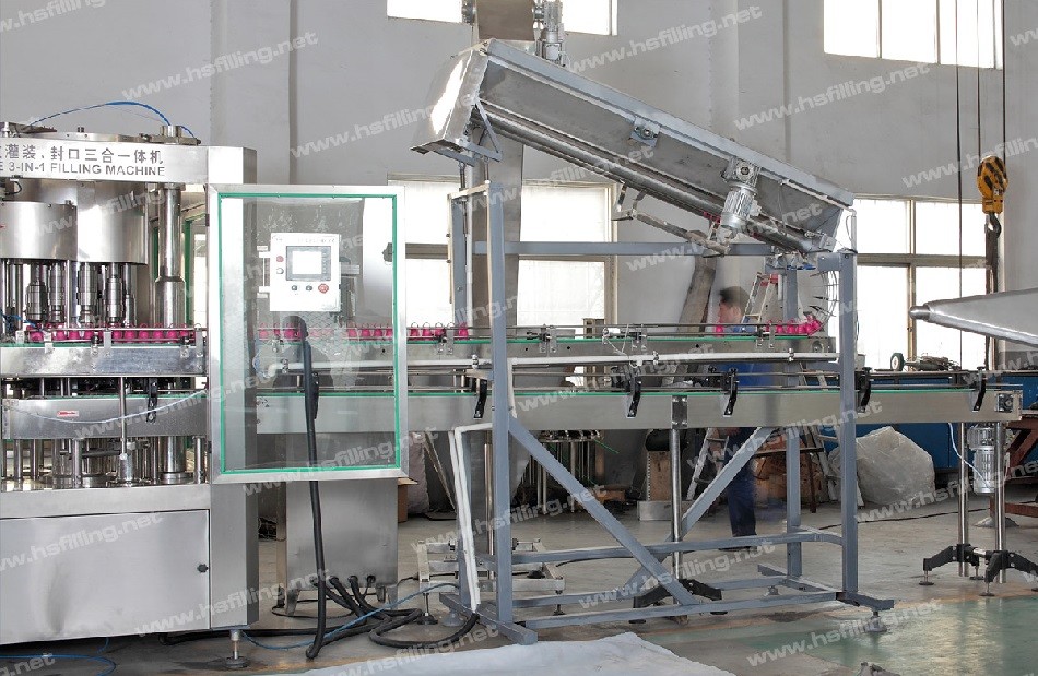 automatic Special shaped bottle cap bottle filling capping machine
