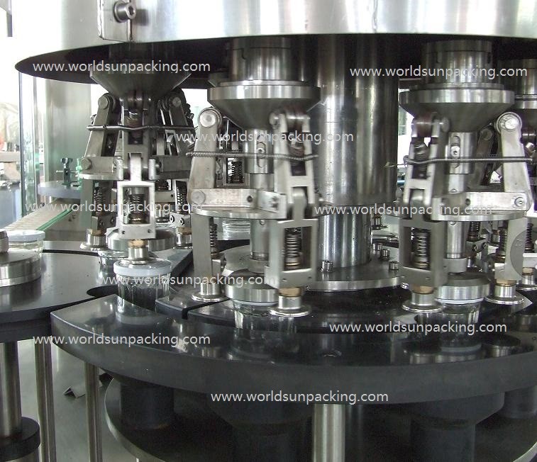 6000bph Automatic Capping Machine Rotary Glass Jar Cap Crimping Machine